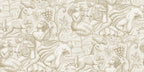 Baccus wallpaper by Sandberg – monochrome design, Beige – Sand – flat swatch showing the repeat, view 4