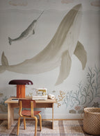 Sally wall mural by Sandberg – kids & nursery design, Beige
