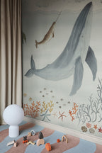 Sally wall mural by Sandberg – kids & nursery design, Blue