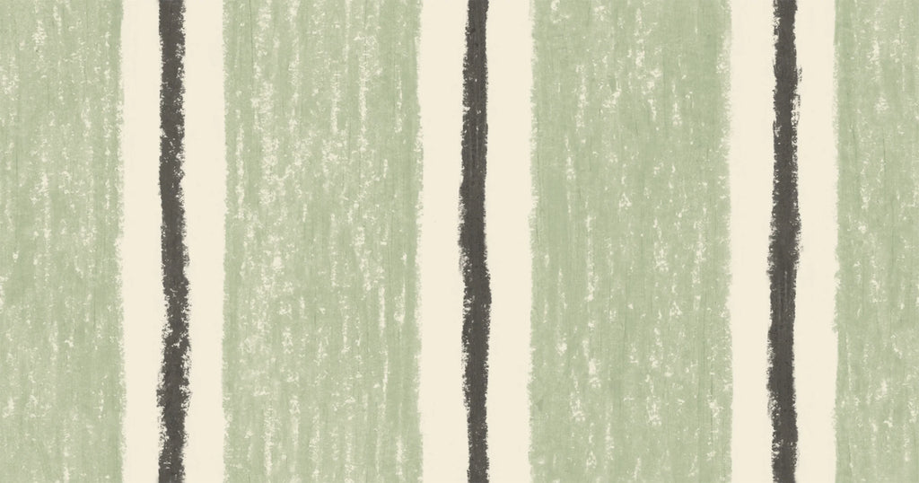 Albin wallpaper by Sandberg – stripe design, Light Green – flat swatch showing the repeat, view 3