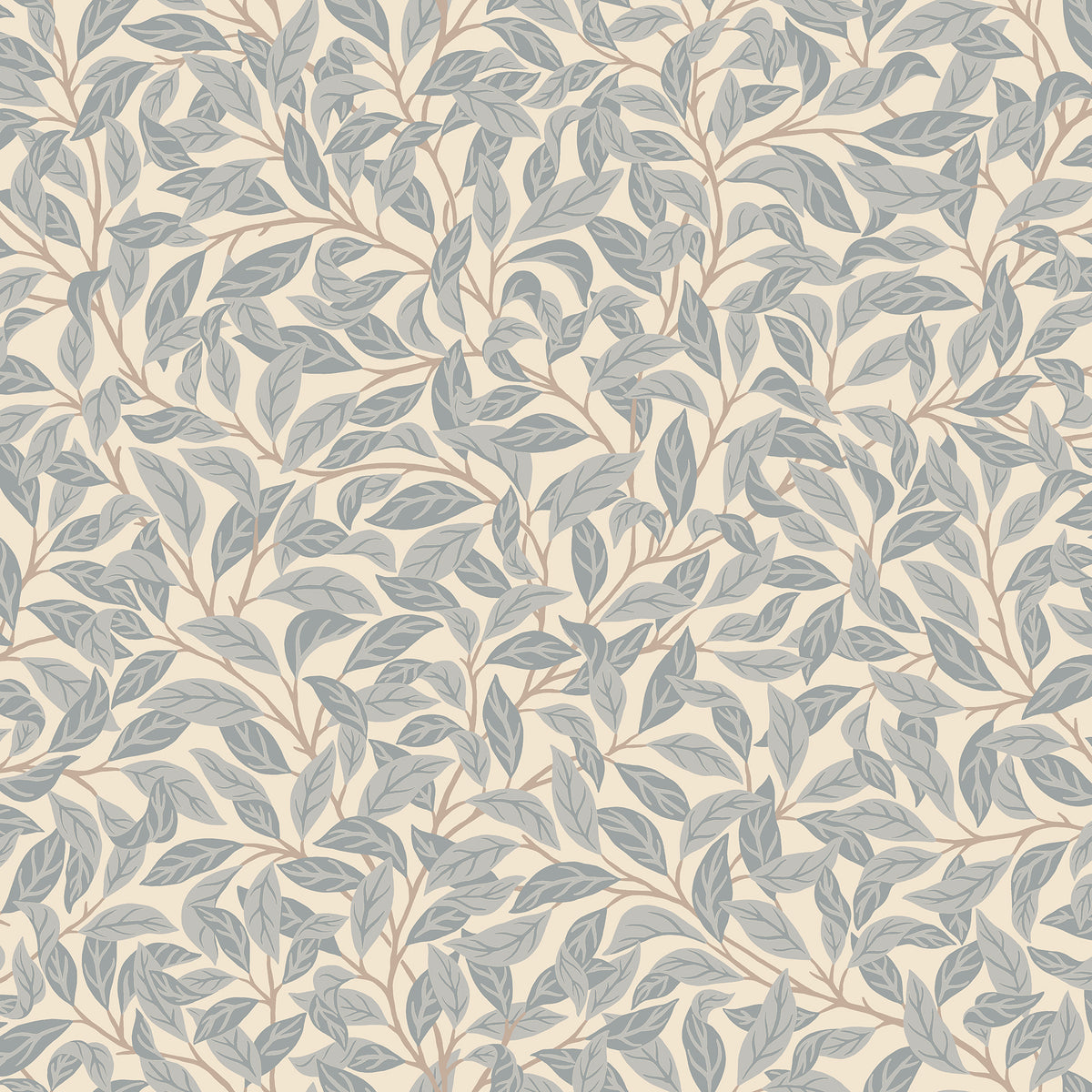 Jonas wallpaper by Sandberg in Misty Blue, flat swatch showing the repeat