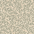 Jonas wallpaper by Sandberg in Garden Green, flat swatch showing the repeat