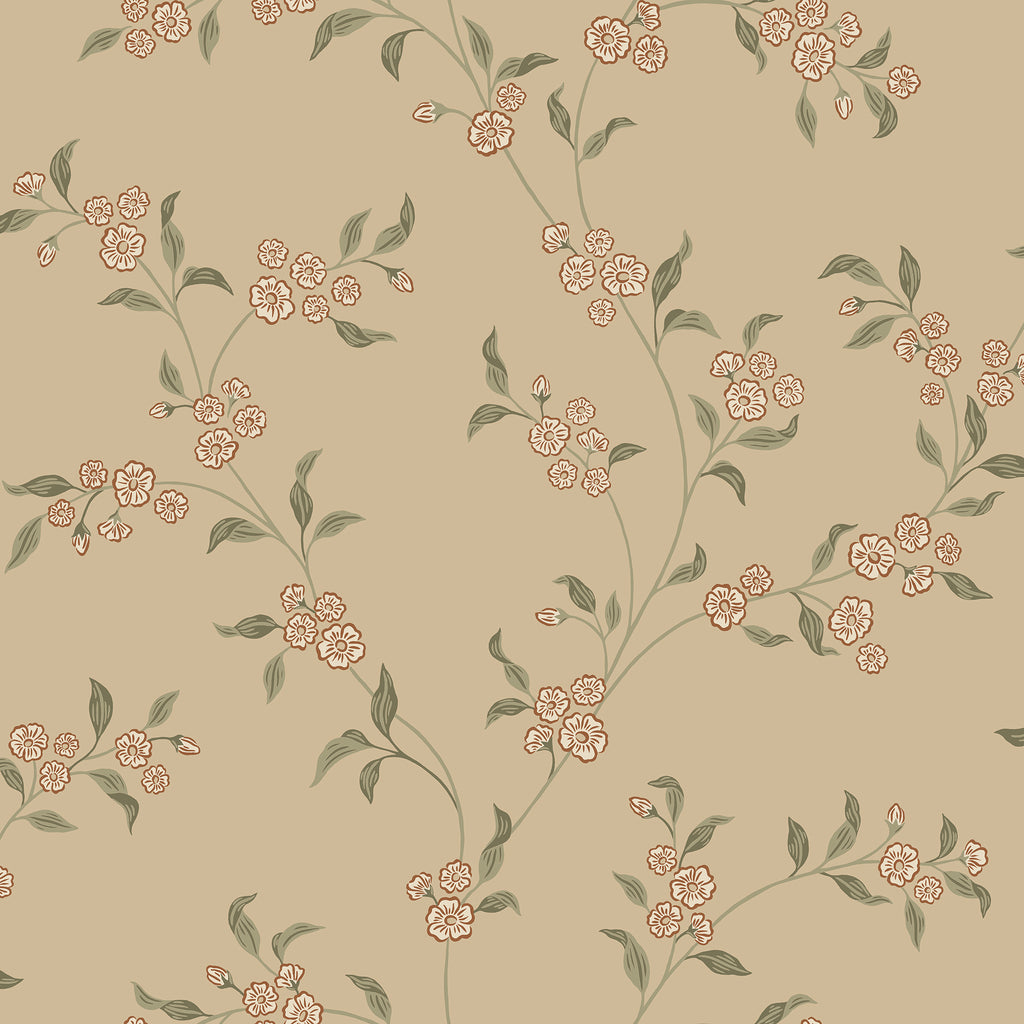 Smilli wallpaper by Sandberg in Clay, flat swatch showing the repeat