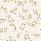Smilli wallpaper by Sandberg in Oat, flat swatch showing the repeat
