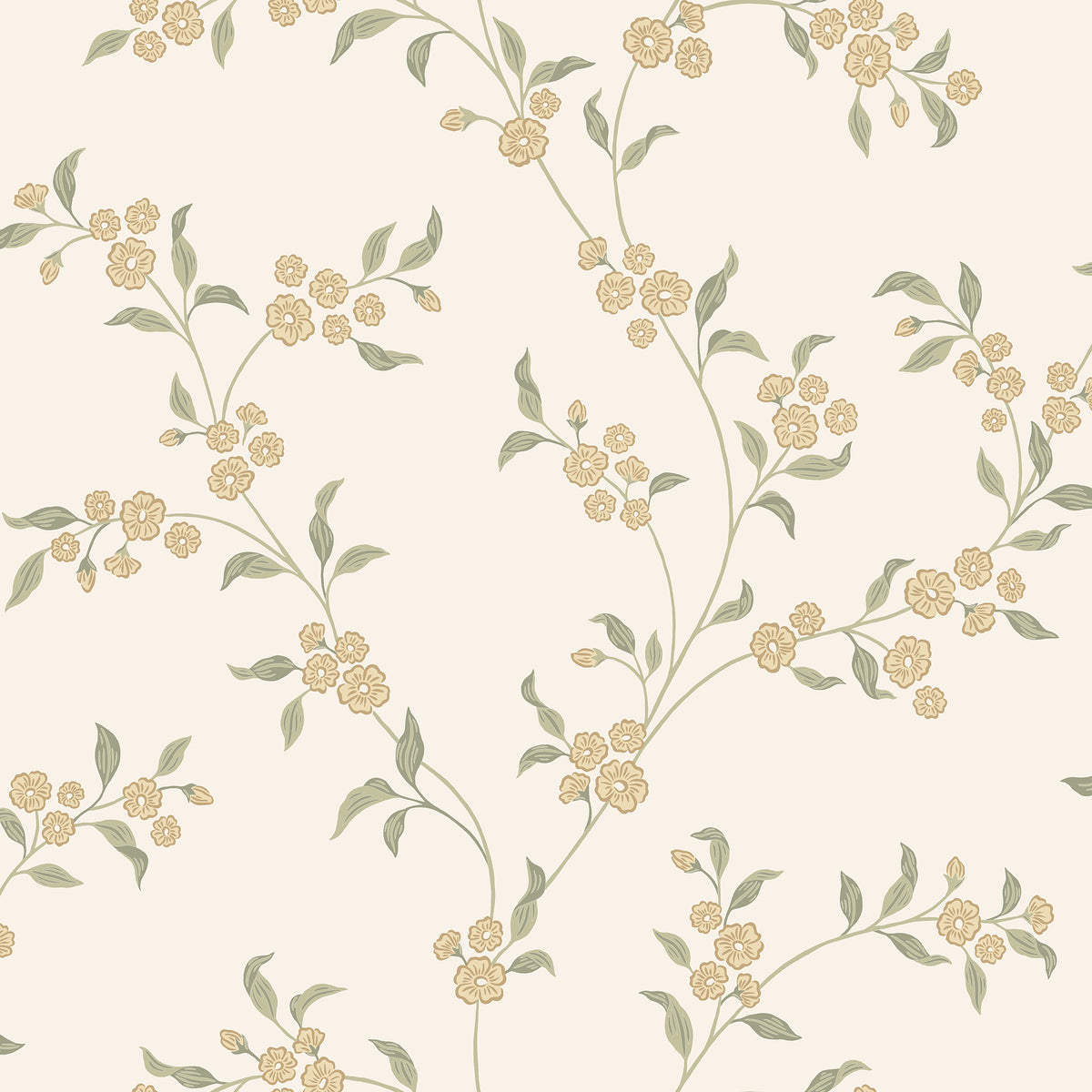 Smilli wallpaper by Sandberg in Oat, flat swatch showing the repeat
