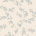 Smilli wallpaper by Sandberg in Misty Blue, flat swatch showing the repeat