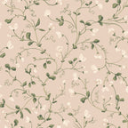 Lucy wallpaper by Sandberg in Sandstone, flat swatch showing the repeat