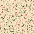 Lucy wallpaper by Sandberg in Oat, flat swatch showing the repeat
