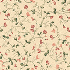 Lucy wallpaper by Sandberg in Oat, flat swatch showing the repeat