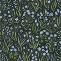 Märta wallpaper by Sandberg in Charcoal, flat swatch showing the repeat