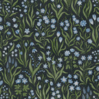 Märta wallpaper by Sandberg in Charcoal, flat swatch showing the repeat