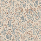 Märta wallpaper by Sandberg in Misty Blue, flat swatch showing the repeat