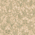Märta wallpaper by Sandberg in Beige, flat swatch showing the repeat