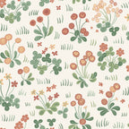 Bellis wallpaper by Sandberg in Red, flat swatch showing the repeat
