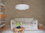 Henny wallpaper by Sandberg in Beige, styled in a room, view 2