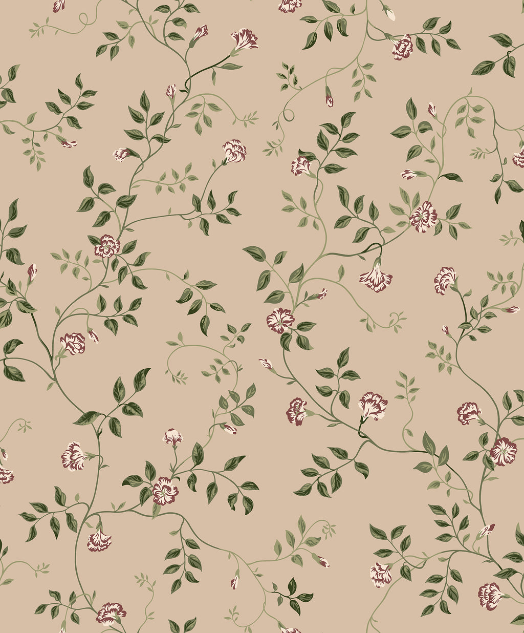 Henny wallpaper by Sandberg in Beige, flat roll swatch