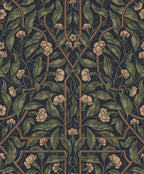 Edda wallpaper by Sandberg in Classic Blue, flat swatch showing the repeat