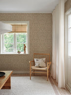 Edda wallpaper by Sandberg in Beige, styled in a room, view 2