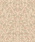 Edda wallpaper by Sandberg in Beige, flat swatch showing the repeat