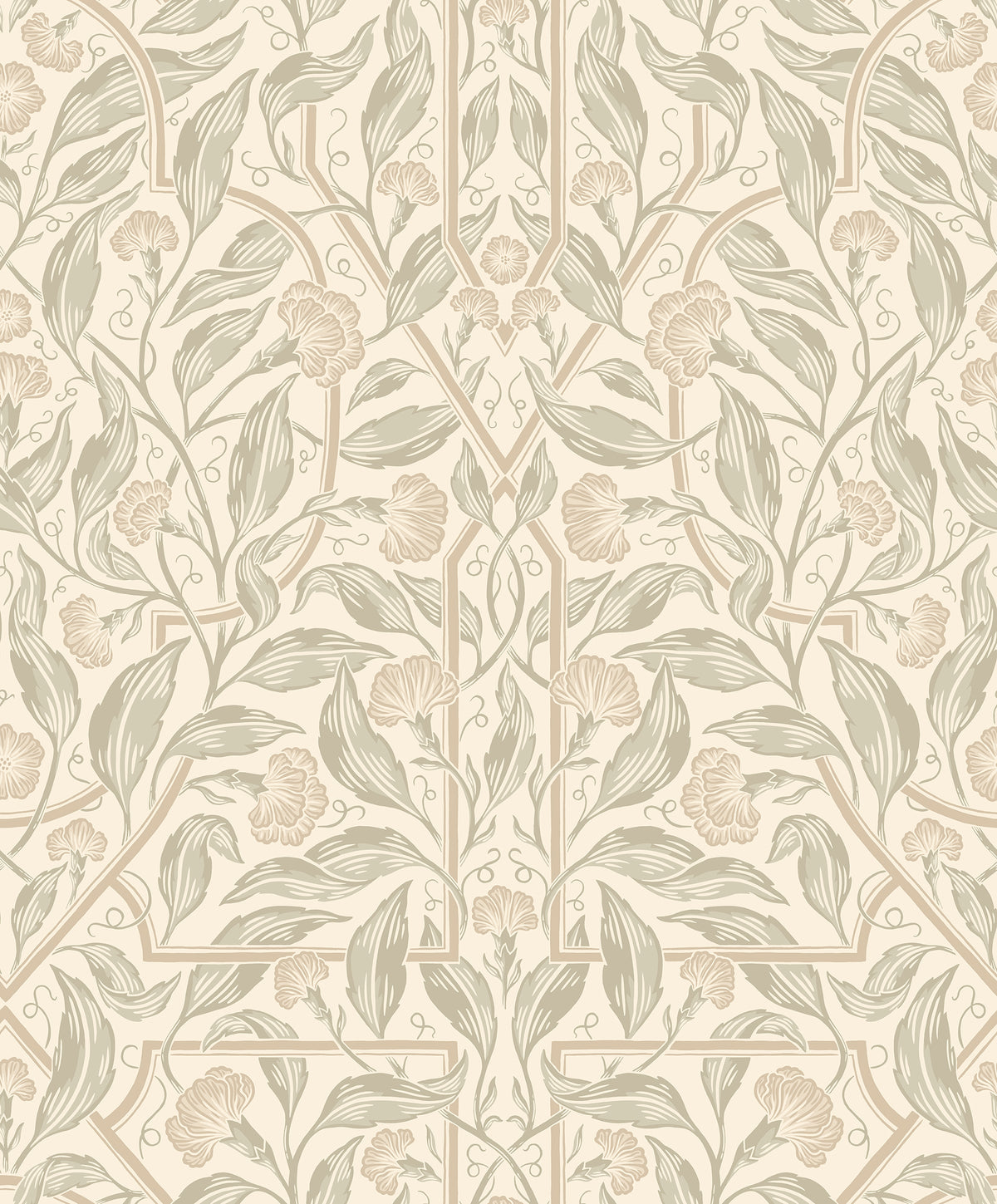 Edda wallpaper by Sandberg in Sandstone, flat swatch showing the repeat