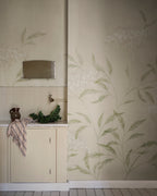 Emmalisa wall mural by Sandberg in Sandstone, styled in a room, view 2