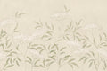 Emmalisa wall mural by Sandberg in Sandstone, flat swatch showing the repeat