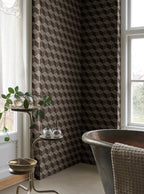 Chiara wallpaper by Sandberg – geometric design, Brown