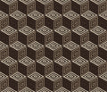 Chiara wallpaper by Sandberg – geometric design, Brown