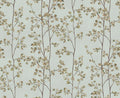 Laura wallpaper by Sandberg – botanical design, Light Blue – flat swatch showing the repeat, view 5