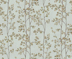 Laura wallpaper by Sandberg – botanical design, Light Blue – flat swatch showing the repeat, view 5
