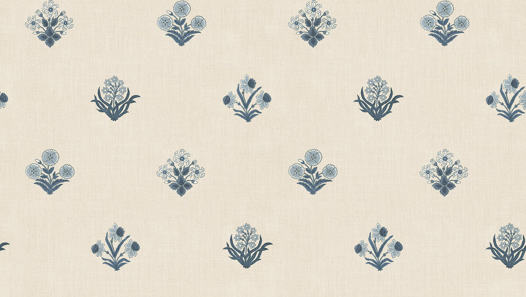 Amy Blue wallpaper by Sandberg – floral design