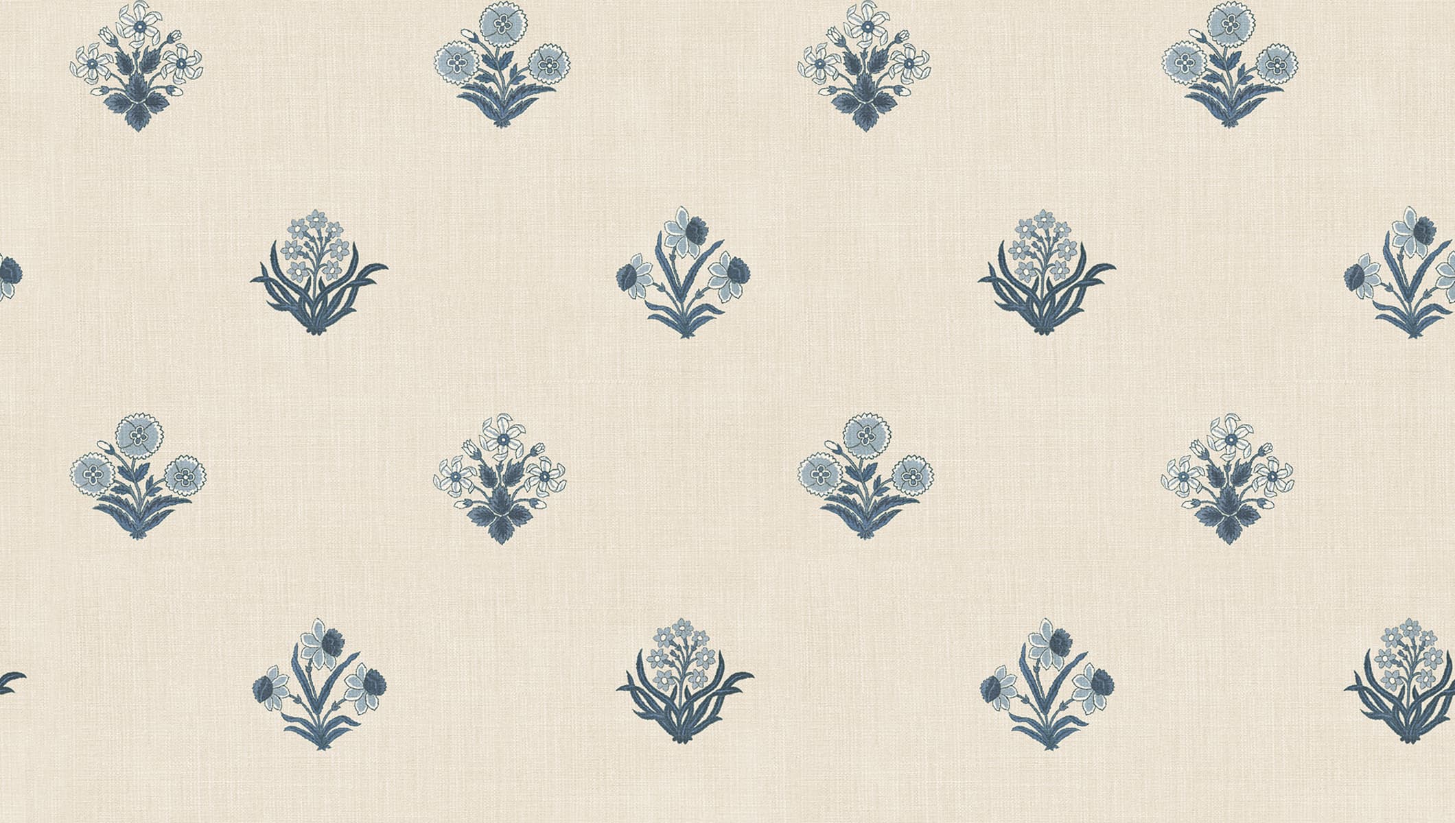 Amy Blue wallpaper by Sandberg – floral design