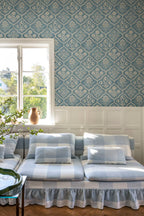 Rosa wallpaper by Sandberg in a room setting