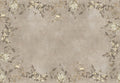 Luca Rectangle wall mural by Sandberg – floral design, Beige – flat swatch showing the repeat