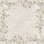 Luca Square wall mural by Sandberg – floral design, Beige – Sand – flat swatch showing the repeat, view 3