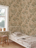 Vera wallpaper by Sandberg – floral design, Beige
