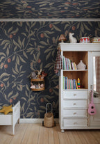Vinnie Mural wall mural by Sandberg – botanical design, Blue – Classic Blue
