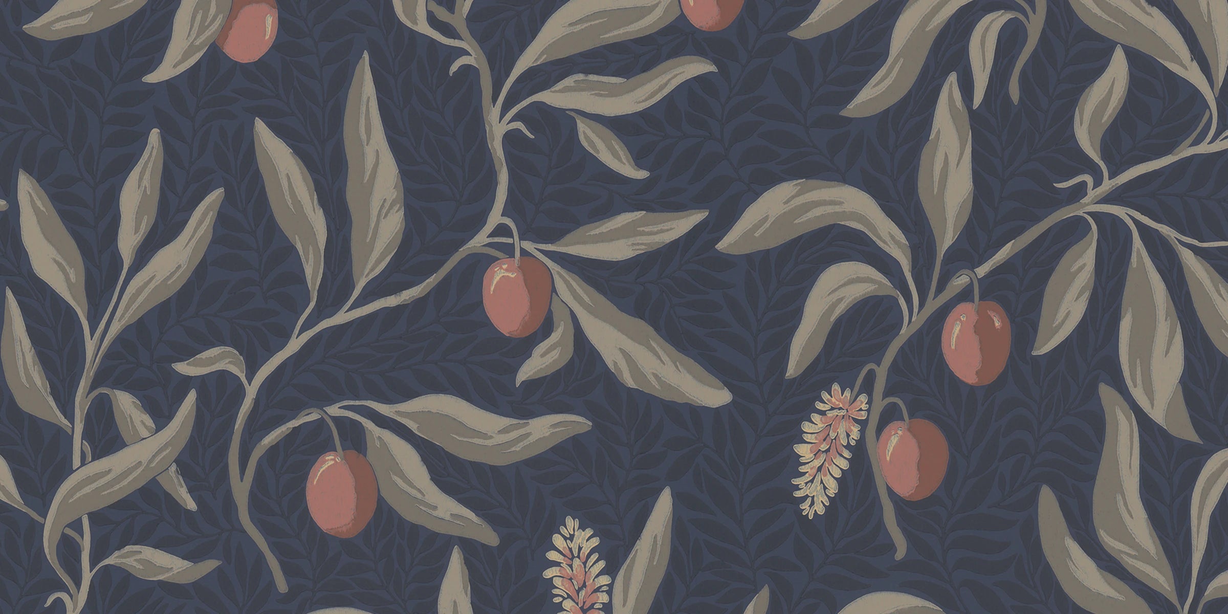 Vinnie Mural wall mural by Sandberg – botanical design, Blue – Classic Blue