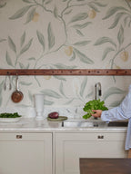 Vinnie Mural wall mural by Sandberg – botanical design, Sage Green
