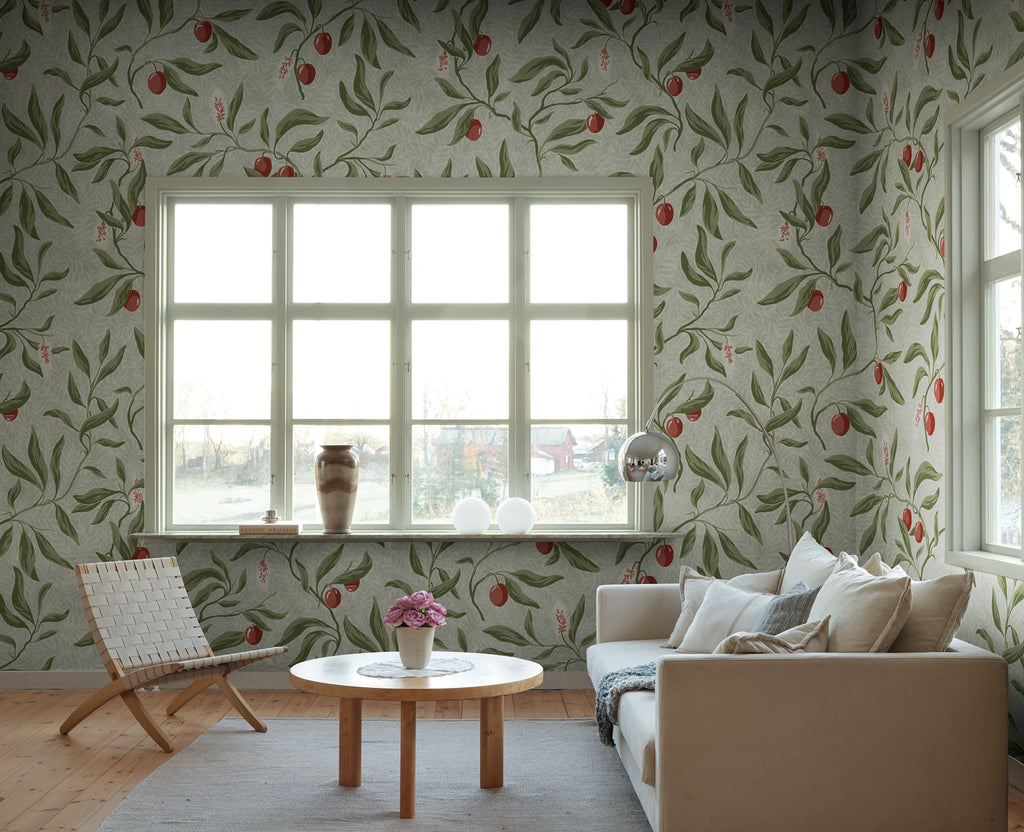 Vinnie Mural wall mural by Sandberg – botanical design, Green