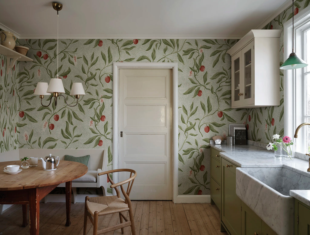 Vinnie Mural wall mural by Sandberg – botanical design, Green