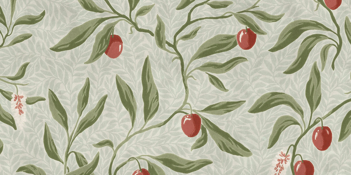 Vinnie Mural wall mural by Sandberg – botanical design, Green – styled in a room setting, view 3