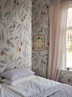 Vinnie Mural wall mural by Sandberg – botanical design, Blue – Misty Blue