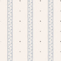 Austine wallpaper by Sandberg in Blue – fine floral ticking stripe, navy on cream, flat swatch