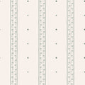 Austine wallpaper by Sandberg in Green – fine floral ticking stripe, deep green on cream, flat swatch