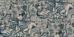 Baccus wallpaper by Sandberg – monochrome design, Blue – flat swatch showing the repeat