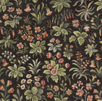 Ania wallpaper by Sandberg in Charcoal, flat swatch showing the repeat