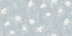 Poppy wallpaper by Sandberg in Light Blue, flat pattern repeat