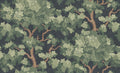 Eken Mural wall mural by Sandberg – forest & woodland design, Grey – Charcoal – styled in a room setting, view 2