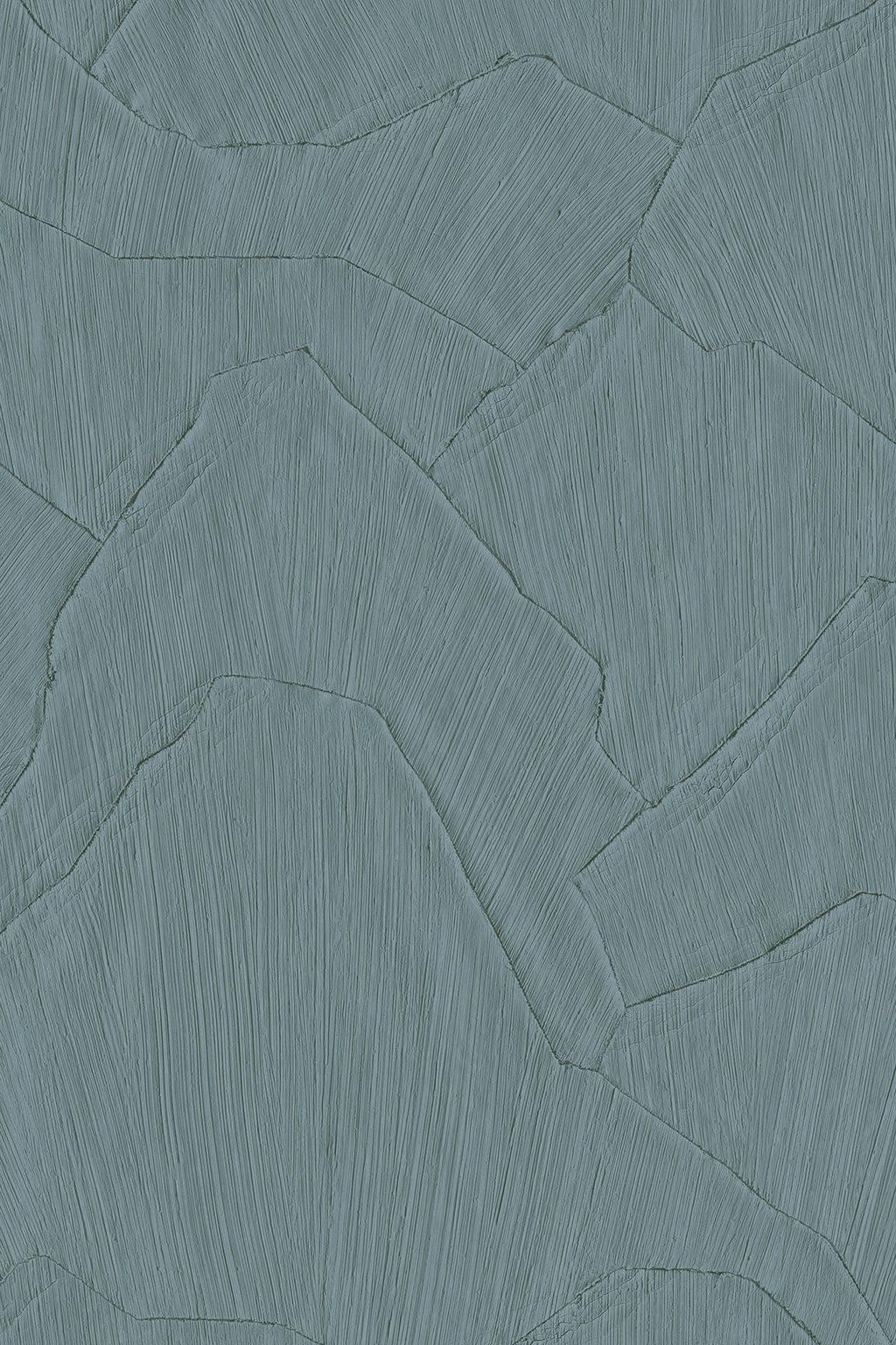 Shards wallpaper by Arte in Teal (Petrol) – flat swatch of the plaster shard pattern
